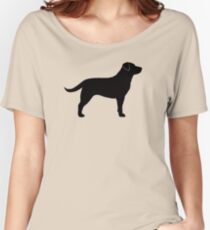Black Labrador Retriever Silhouette(s) Women's Relaxed Fit T-Shirt