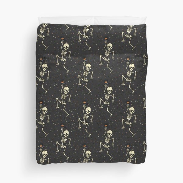 Skeleton Dance Party! Duvet Cover