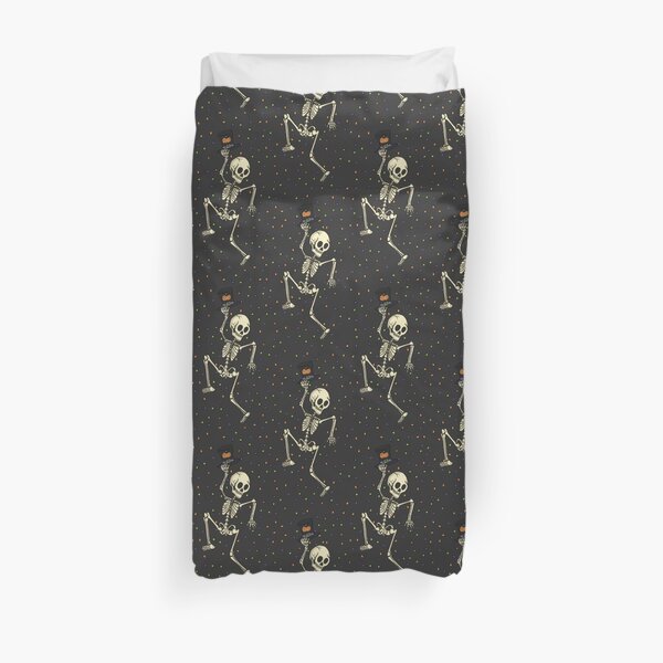 Skeleton Dance Party! Duvet Cover