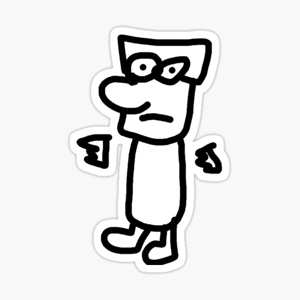 Noob Stickers Redbubble - n00b buddy roblox