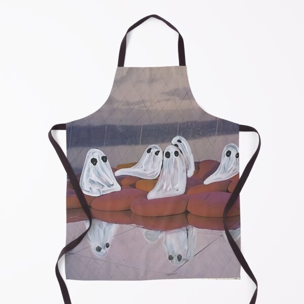 Item preview, Ghost sitting relaxed on the pillow designed and sold by Marco M Churchill.