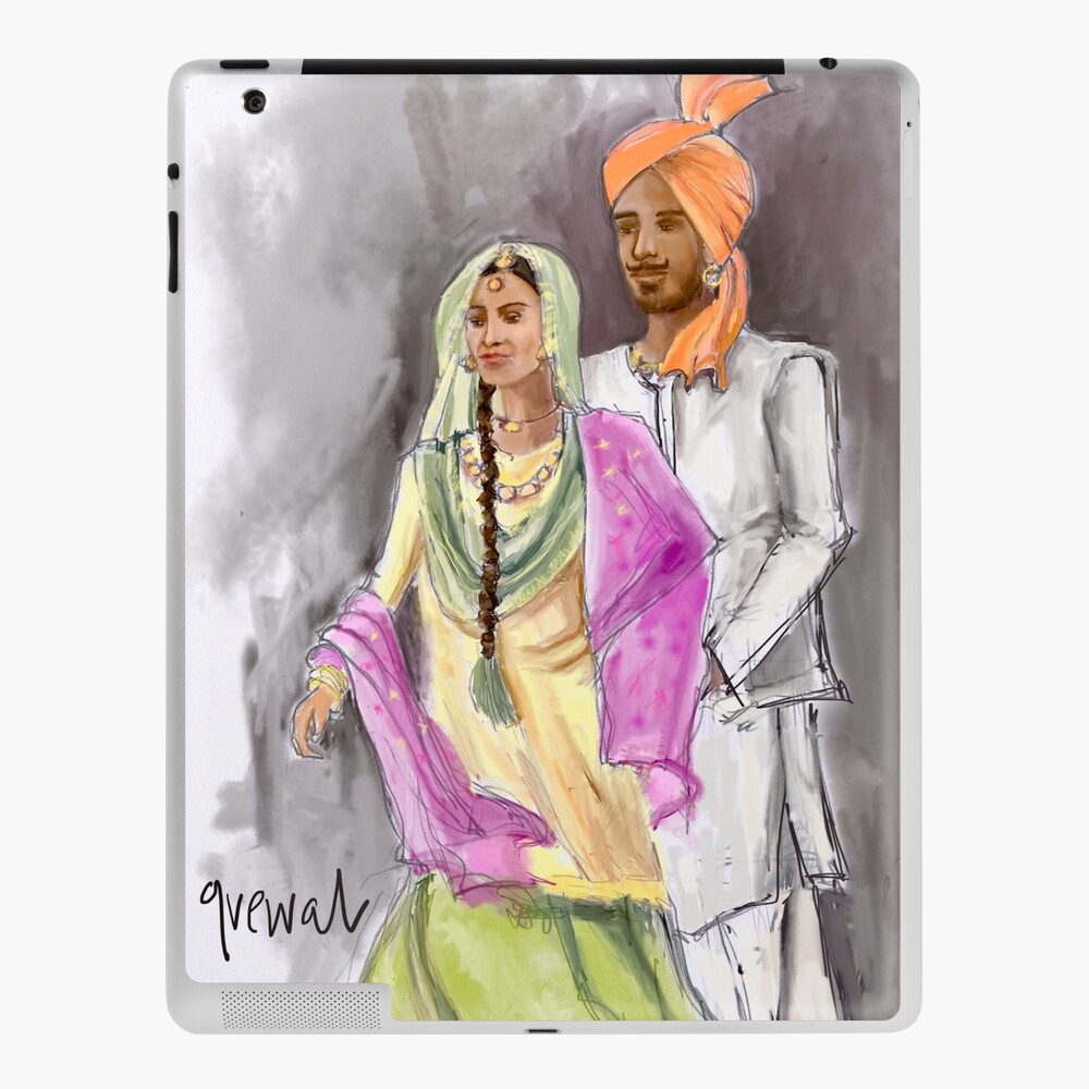 traditional dress of punjabi couple