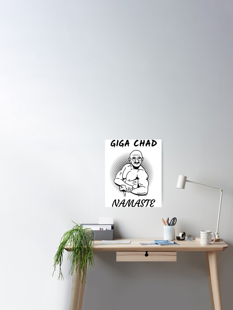 Giga Chad: Namaste - Giga Chad Face Meme