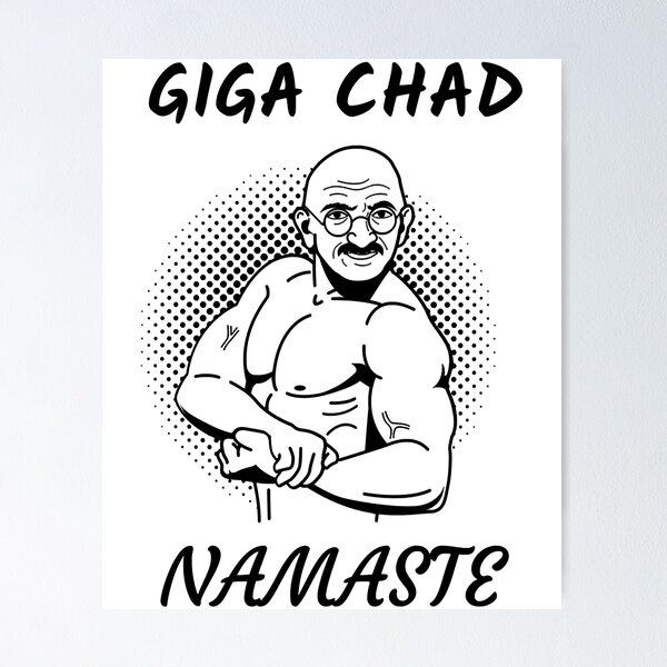 Giga Chad smiling Poster for Sale by Sr-vinnce