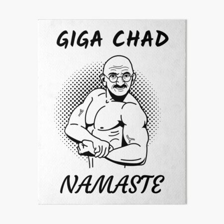 Minimal Giga Chad | Art Board Print