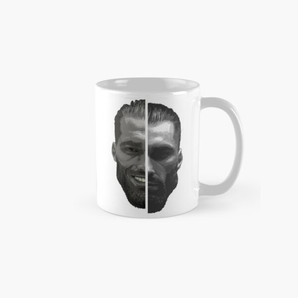 GIGACHAD Meme Coffee Mug, 11 Oz, 15 Oz Mug, Hyper Masculine Guy