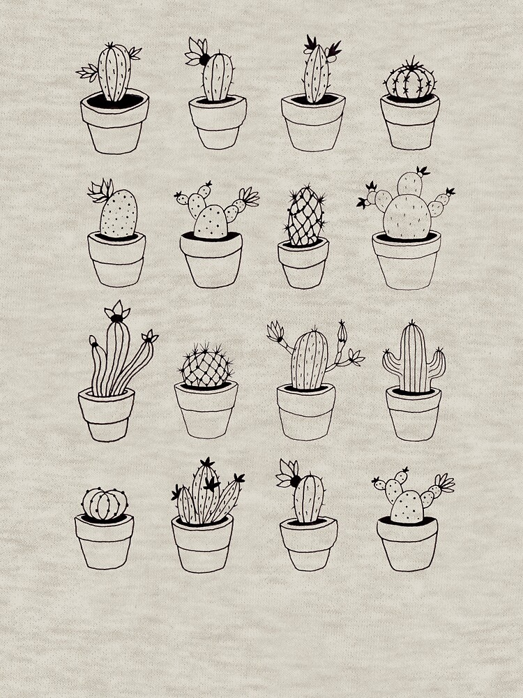 Hand Drawn Cactuses Pattern by mirunasfia