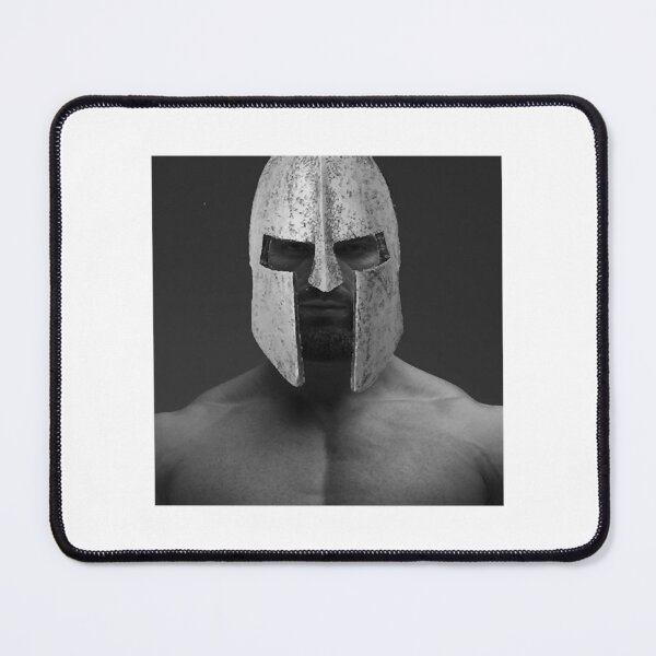 Item preview, gigaChad with helmet designed and sold by VirginForestSho.