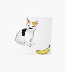 Cat no banana Art Board