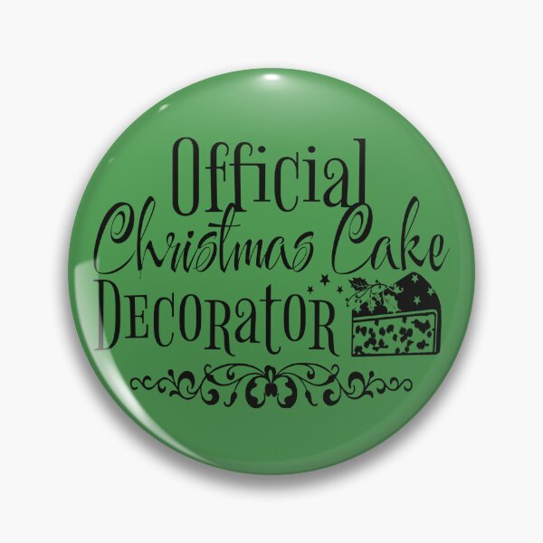 Item preview, Official Christmas Cake Decorator, Fun Slogan For All Christmas Cake Decorators, Black Text designed and sold by TrulyEpoque.
