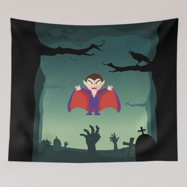 Item preview, Dracula Happy Halloween designed and sold by Delpieroo.