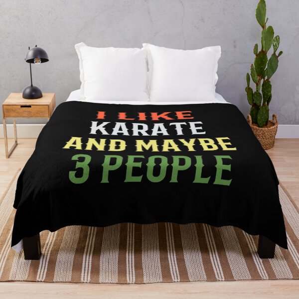 Item preview, I Like Karate and Maybe 3 People! Funny Karate Instructor Design For A Karate Lover designed and sold by TheKarateStore.