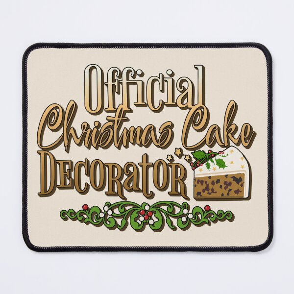 Item preview, Official Christmas Cake Decorator, Fun Slogan For All Christmas Cake Decorators, Ombre Text designed and sold by TrulyEpoque.