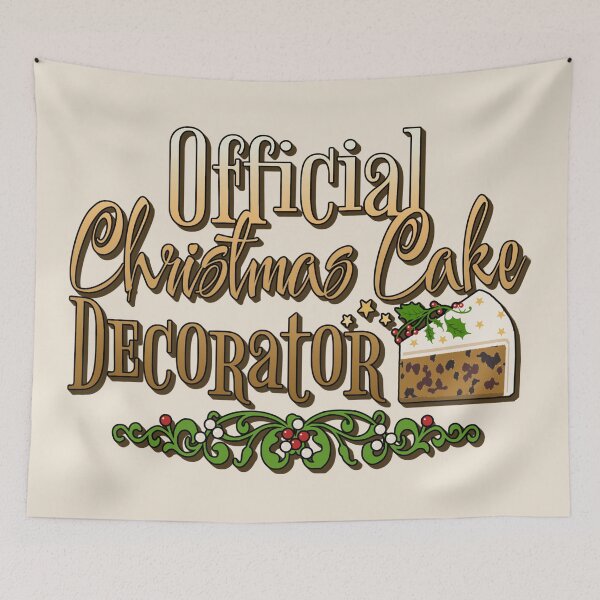 Item preview, Official Christmas Cake Decorator, Fun Slogan For All Christmas Cake Decorators, Ombre Text designed and sold by TrulyEpoque.
