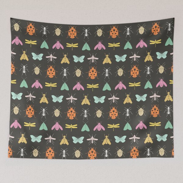 Item preview, Pretty insects pattern designed and sold by LaBelleMaison.
