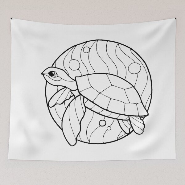 Item preview, Colorea tu Honu designed and sold by WhiteFoxAD.