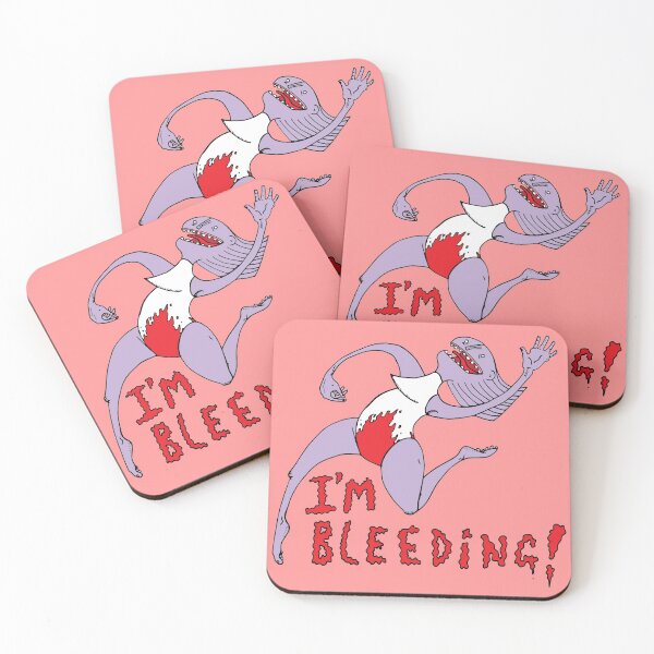 Item preview, I Am Bleeding! Period Menstruation Celebration Cartoon designed and sold by Theokotos.