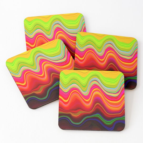 Item preview, Chromatic abstract waves designed and sold by Emotionville.