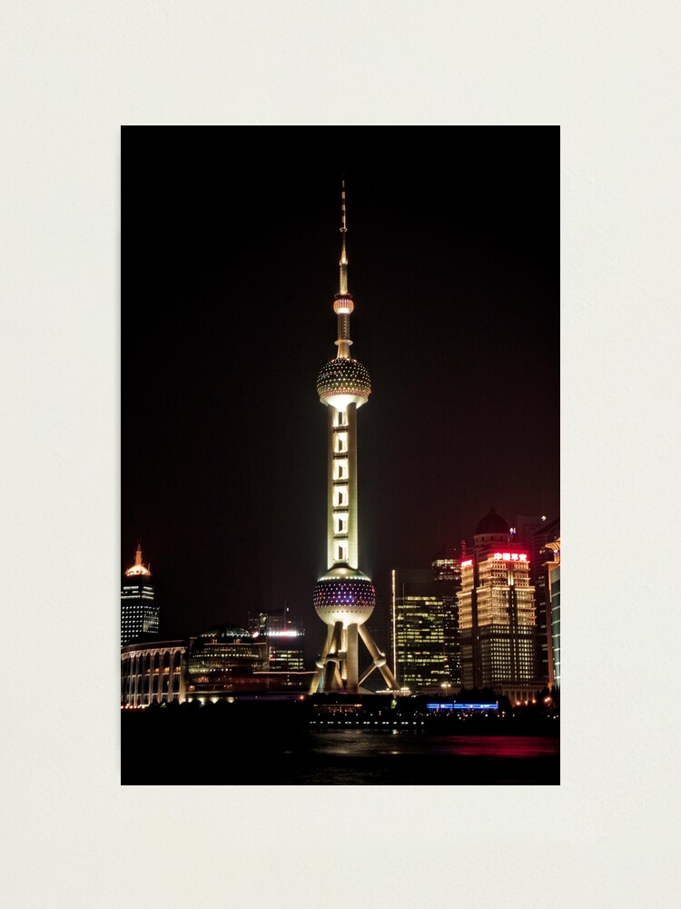 Alternate view of Oriental Pearl TV Tower. Photographic Print