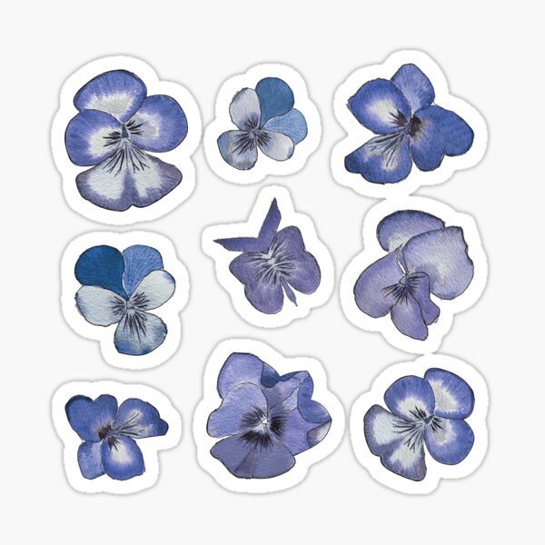 Artikel-Vorschau von Kleine Veilchen - Blaue Blumen --, designt und verkauft von Pavnud.