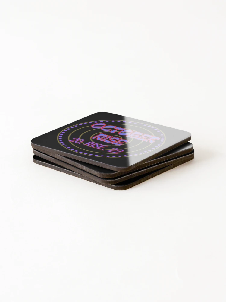 Thumbnail 4 of 5, Coasters (Set of 4), OCTOBER RISE designed and sold by HelloTARA.