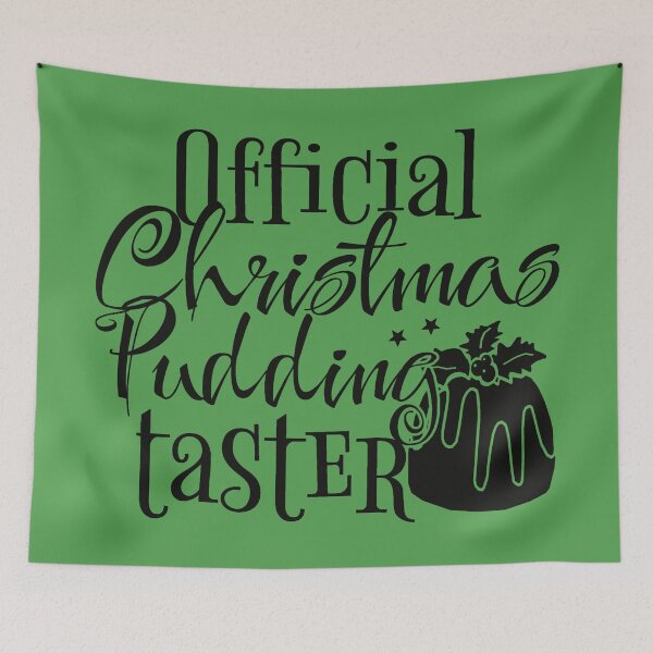 Item preview, Official Christmas Pudding Taster, Fun Slogan For All Christmas Pudding Tasters, Black Text designed and sold by TrulyEpoque.