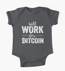 Wird für Bitcoin arbeiten Baby Body Kurzarm
