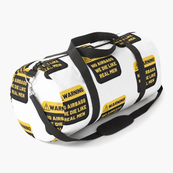 Item preview, Warning No Airbags We Die Like Real Men designed and sold by CakmakShop.