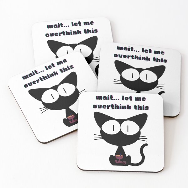 Item preview, Juicy the Cat Overthinking It designed and sold by JuicyDecor.