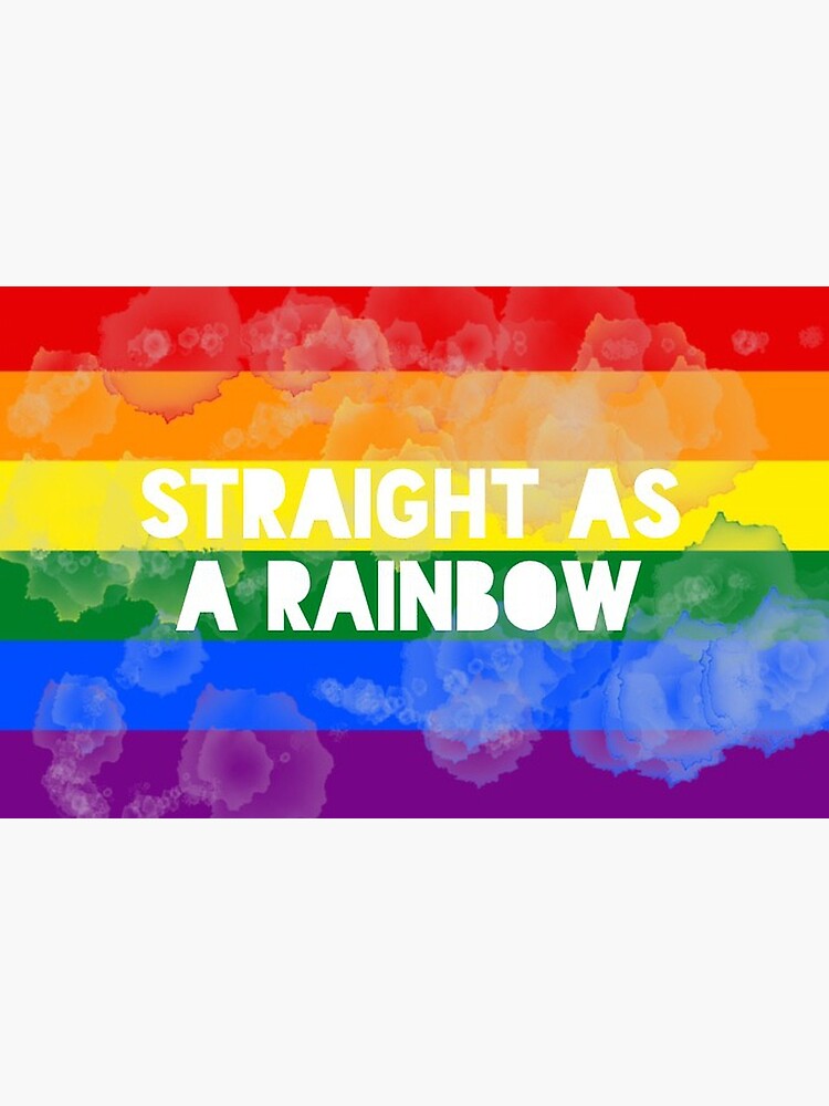 Straight As A Rainbow Art Print For Sale By Blissytheuni Redbubble 4278