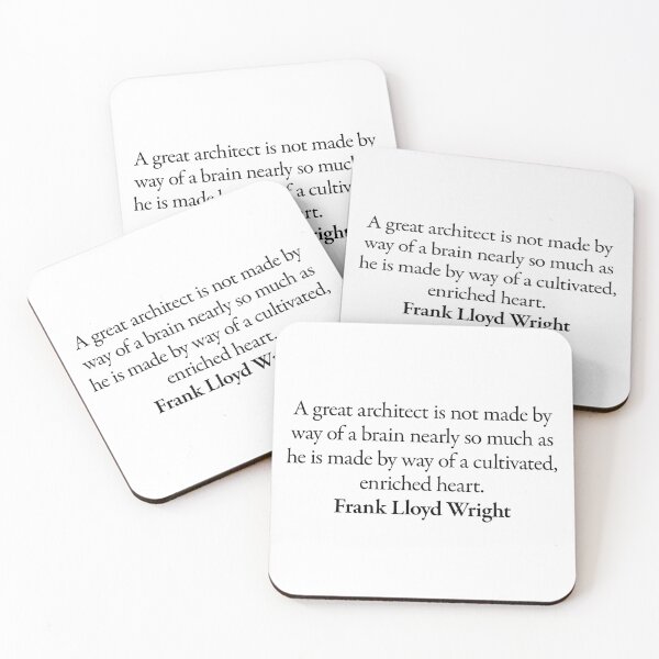 Item preview, Frank Lloyd Wright Architect Quote designed and sold by betterquotes.