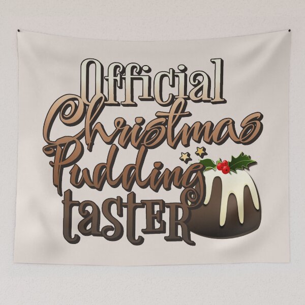 Item preview, Official Christmas Pudding Taster, Fun Slogan For All Christmas Pudding Tasters, Ombre Text designed and sold by TrulyEpoque.
