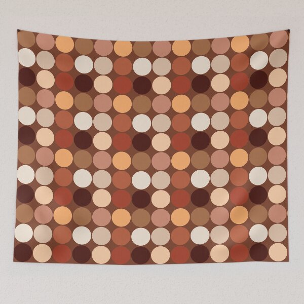 Item preview, Mid-Century Giant Dots, Chocolate Brown and Tan designed and sold by Marymarice.