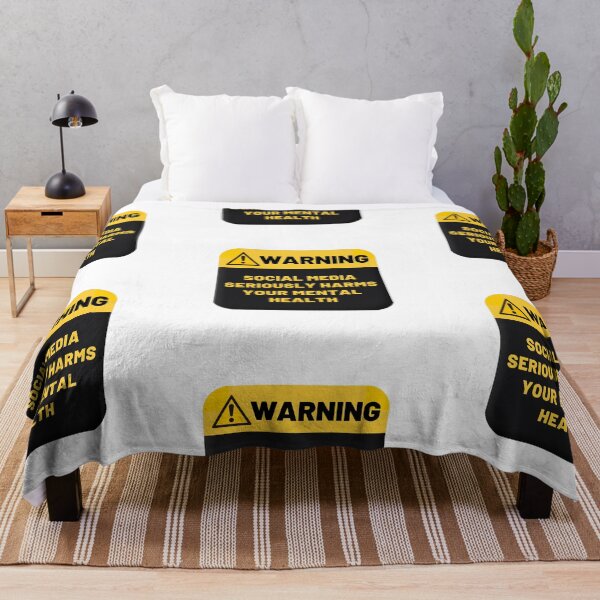 Item preview, Warning Social Media Seriously Harms Your Mental Health designed and sold by CakmakShop.