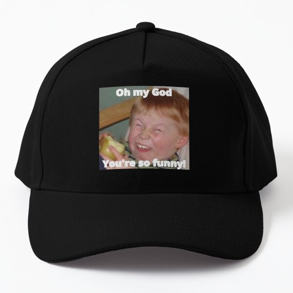 You are so Funny Sarcastically Laughing Kid sarcasm meme Cap for Sale by  punnyfunny