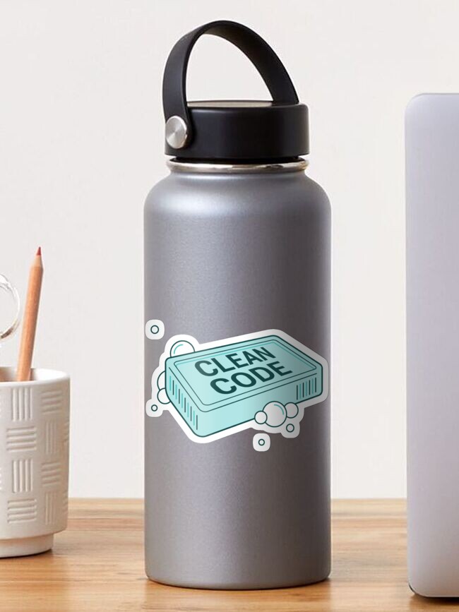 Thumbnail 1 of 3, Sticker, clean code blue edition designed and sold by yourgeekside.
