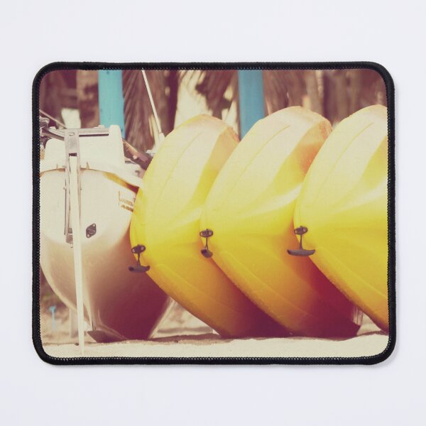 Item preview, Vintage Nautical Beach Club with Colorful Kayaks - Summer Sports designed and sold by CarolinaReina.