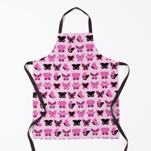 Item preview, Butterflies black and pink pattern designed and sold by LaBelleMaison.
