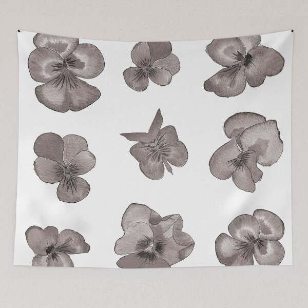 Item preview, Little Gray Flowers -- designed and sold by Pavnud.