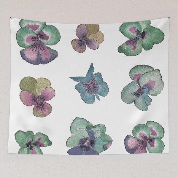 Item preview, Little Watercolor Green Flowers designed and sold by Pavnud.