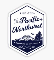 Explore the Pacific Northwest (outlined) Sticker