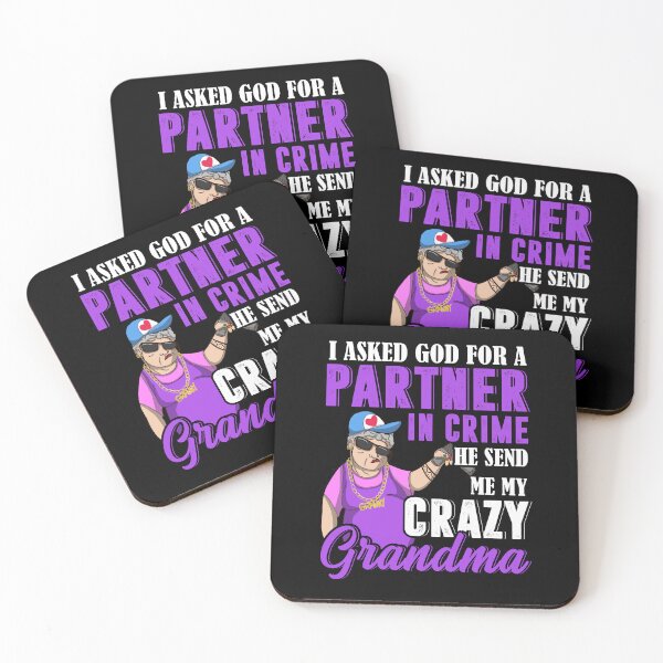 Item preview, I Asked God For A Partner In Crime He Send Me My Crazy Grandma designed and sold by ElzaMathurinppi.