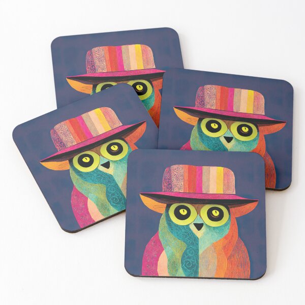 Item preview, Stylish Colorful Owl designed and sold by chillaxcats.
