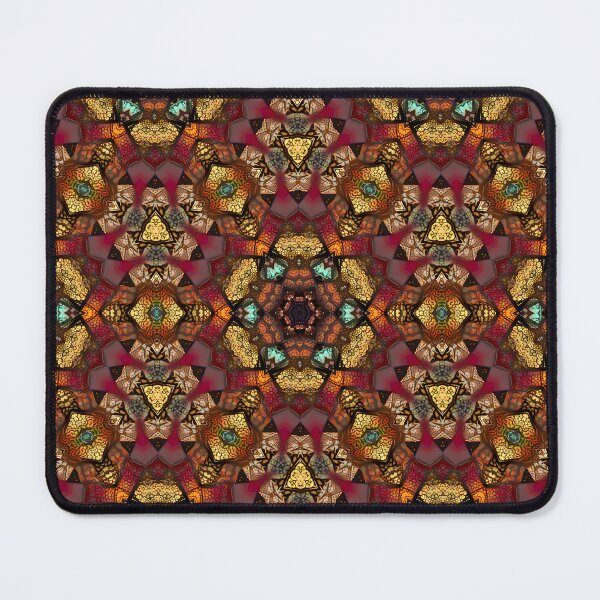 Item preview, Gold Red Blue Mayan Abstract  designed and sold by DiscoGypsyFish.