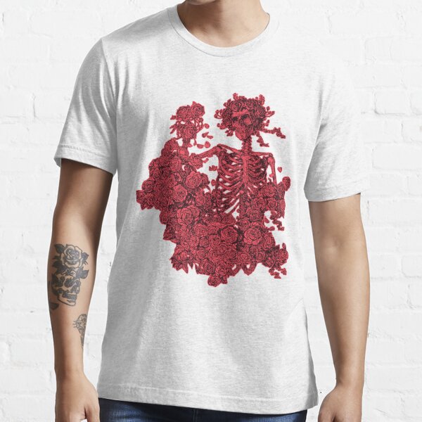 Skulls And Roses Game Gifts Merchandise Redbubble - black and red torn shirt w ribbon rose tattoo roblox