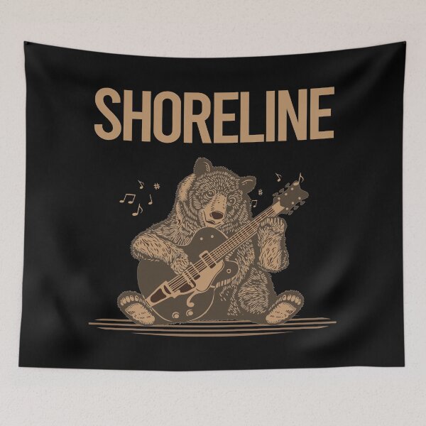Item preview, Bear With Guitar Shoreline designed and sold by BloodMoneyTwit.