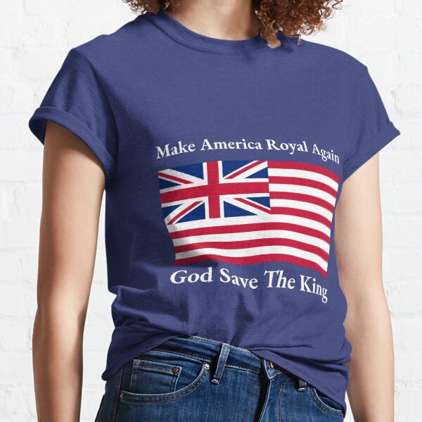 Funny Red Blue Make America Royal Again Flag Classic T-Shirt