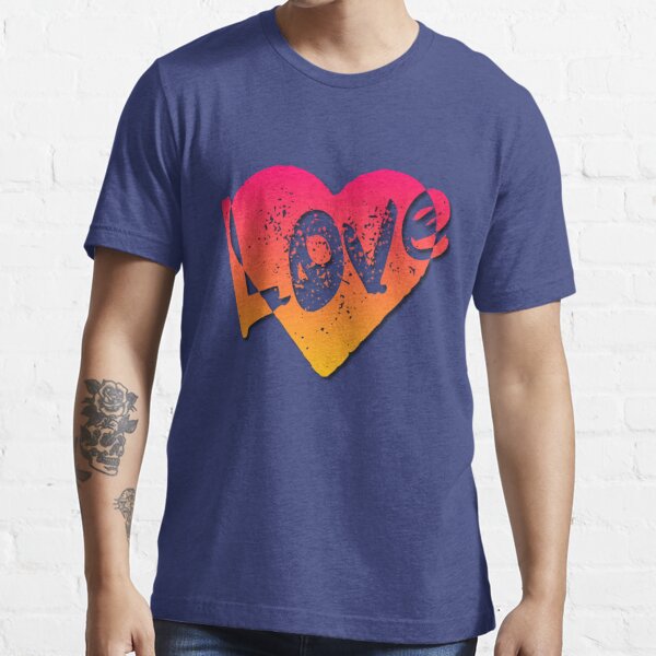 Heart 3d Effect T Shirt 