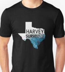 Harvey Survivor. Texas Houston Flooding Hurricane. Unisex T-Shirt