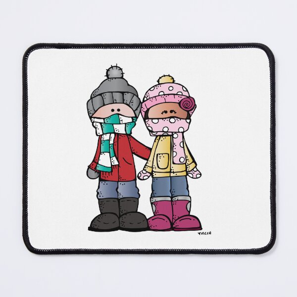 Item preview, winter girl and boy designed and sold by sticker mani.